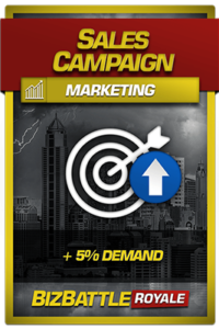 Business Game Card Marketing Sales Campaign