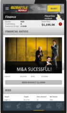 Business Game Screenshot Financial Ratios