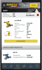 Business Game Screenshot Sales & Launch new Products